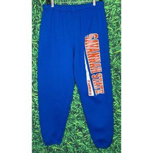 VTG Savannah State University Tigers HBCU Men’s Medium Jogging Pants Blue Orange